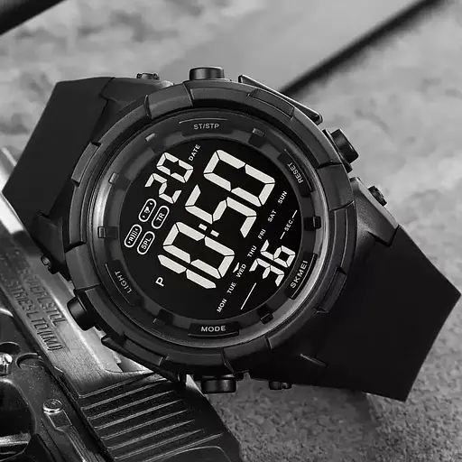 Чоловічий наручний годинник Skmei 1845 (Чорний) - фото 4