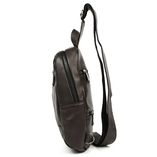 Рюкзак слинг кожаный с карманами TARWA 29х17х8 см sum0028225 - фото 4
