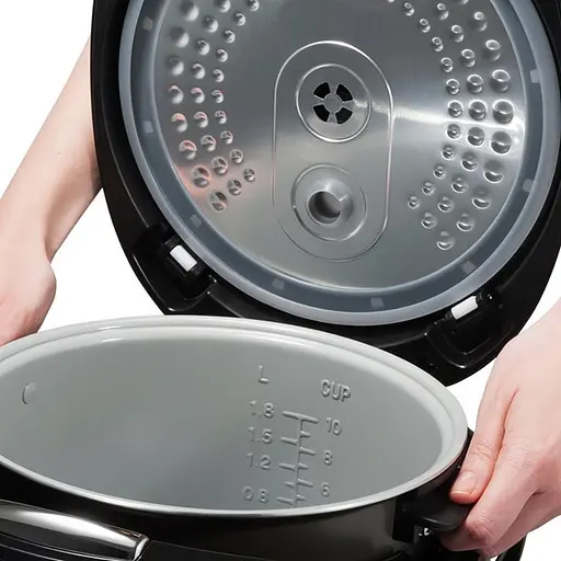 Мультиварка Grunhelm із сенсорним керуванням 5л 16 програм з таймером 860Вт LED дисплей MC-16T Чорний - фото 4