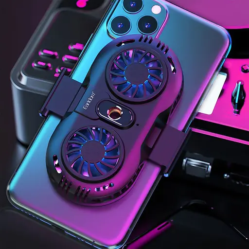 Кулер для смартфона Earldom ET-F05 Black [135083] - фото 3