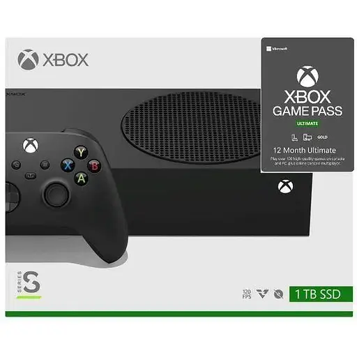 Microsoft Xbox Series S 1Tb Carbon Black + Xbox Game Pass Ultimate (12 месяцев)