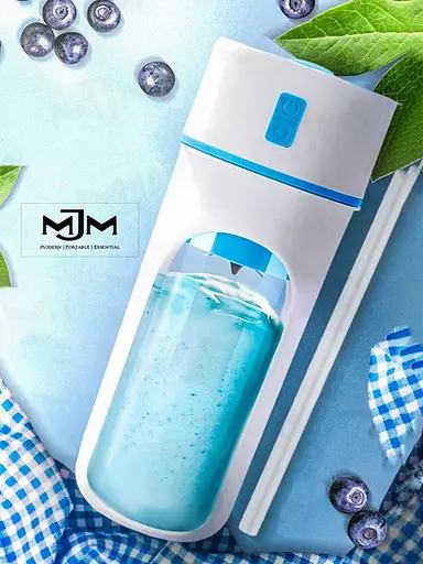 Аккумуляторный портативный блендер MJM PRO Blue - фото 2