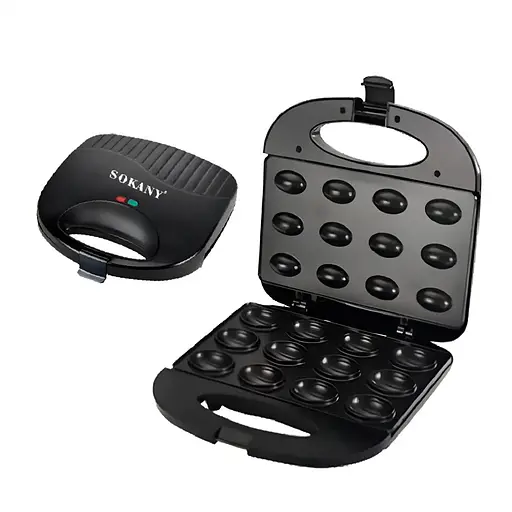 Электрическая орешница Sokany SK-805 на 12 орешков с антипригарным покрытием 750Вт Черный - фото 4