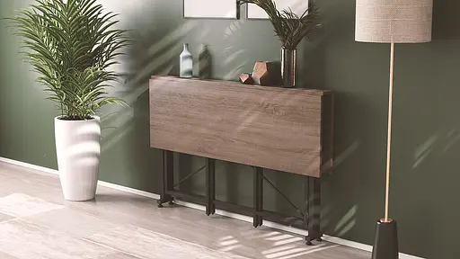 Стіл-книга трансформер Оріон 3 Ferrum-decor 750x1150x880 Чорний метал ДСП Дуб Сонома Трюфель 16 мм (FRD-105085) - фото 8