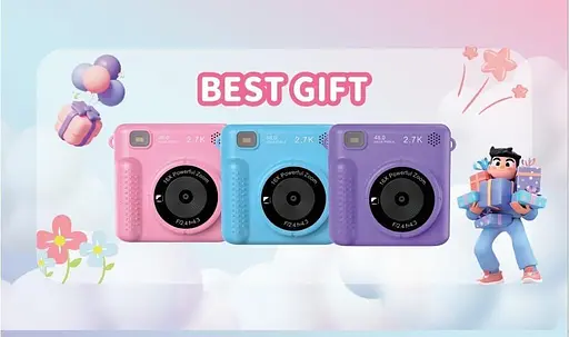 Дитяча камера Миттєвий друк, 2,4-дюймовий 1080P HD Цифрова камера для дітей з папером для друку та карткою 32G - фото 3