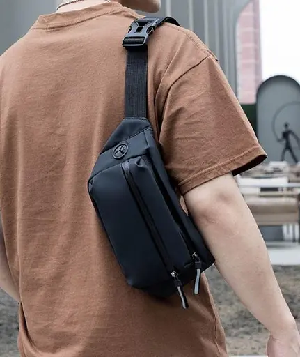 Сумка на пояс чоловіча тканинна Confident sum0027086 - фото 6