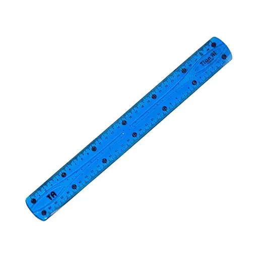 Лінійка неломайка ESA-0031 м'який пластик, 30 см Синій