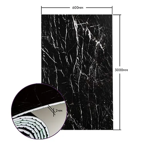 Самоклеящаяся стеновая PET плитка в рулоне 600х3000х2мм SW-00001694 - фото 3