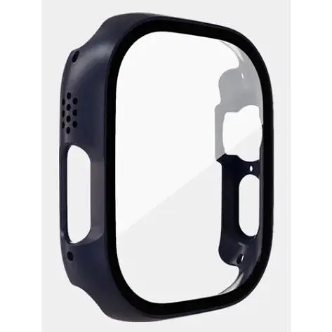 Чехол-накладка DK Пластик Soft-Touch Glass Full Cover для Apple Watch 49mm (dark blue) - фото 4