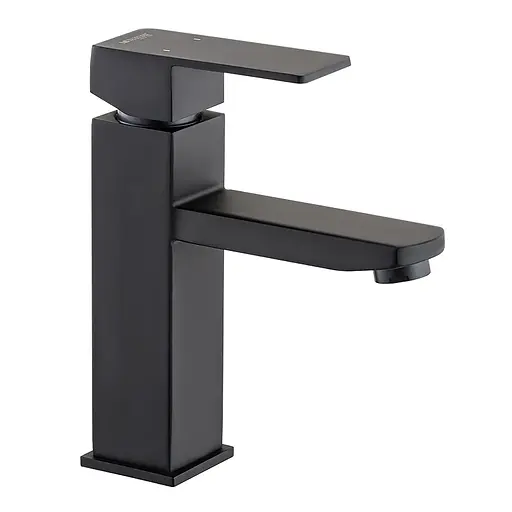 Смеситель для умывальника Mixxus KUB-001 black MI2810 Черный матовый - фото 1