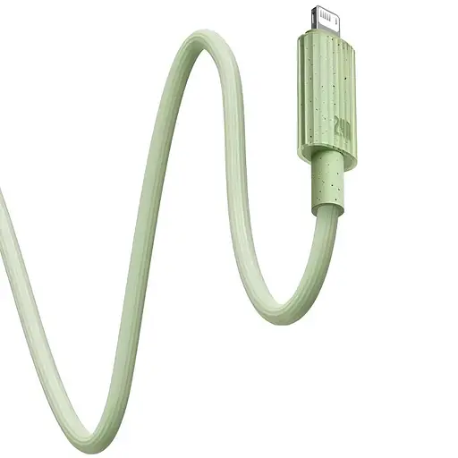 Дата кабель Baseus Habitat Series Fast Charging USB to Lightning 2.4A (1m) (P10360200421-0) Natural Green - фото 2