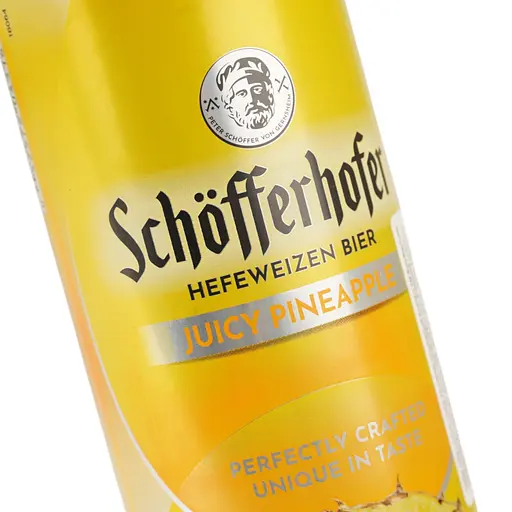 Уцінка. Суміш пива із соком Schofferhofer Juicy Pineapple Hefeweizen світле нефільтроване 2.5 % 0.5 л - фото 5