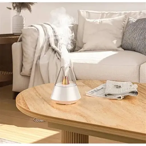 Зволожувач повітря / аромадифузор з живленням від USB і пультом дистанційного керування, білий - фото 5