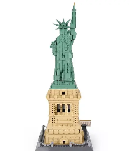 Конструктор Архитектура Wange 3D Статуя Свободы The Statue of Liberty для детей и взрослых 3Д 1409 деталей - фото 4