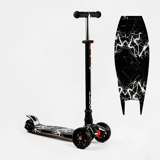 Самокат Maxi Best Scooter 59х15х30 см Різнобарвний 000231324 - фото 2