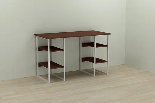 Компьютерный стол Ferrum-decor Тим 75x140x60 белый ДСП Венге 16мм (FRD-106107)