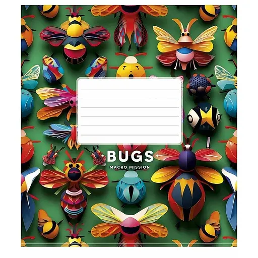 Зошит учнівський "Boys interests" 012-3394K-4 в клітинку, 12 аркушів