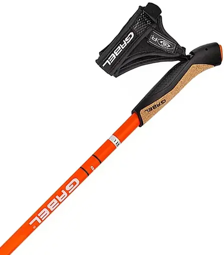 Палиці для скандинавської ходьби Gabel X-1.35 Active Knife Red/Orange 125 (7009361151250) (DAS302698) - фото 2