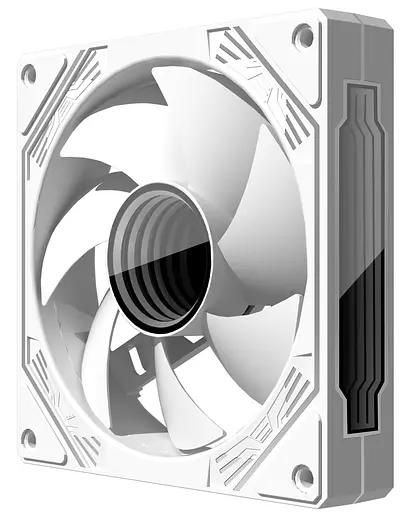 Вентилятор Coolmoon 120мм CM-V12-W Reverse (CM-V12-W-R) White - фото 4