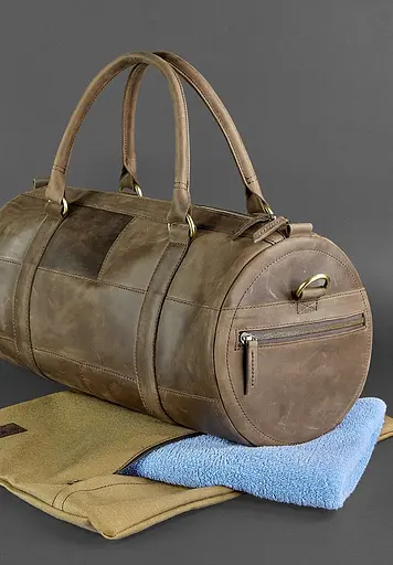 Шкіряна сумка Harper темно-коричнева Crazy Horse - фото 5