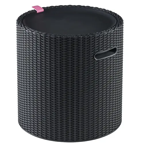 Стіл-бар Keter Cool Stool пластик антрацит - фото 1