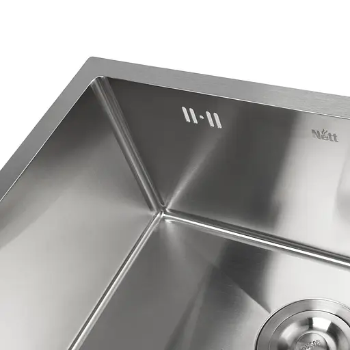 Кухонна мийка під стільницю з нержавіючої сталі Nett NS-5742U, Нержавіюча сталь - фото 3