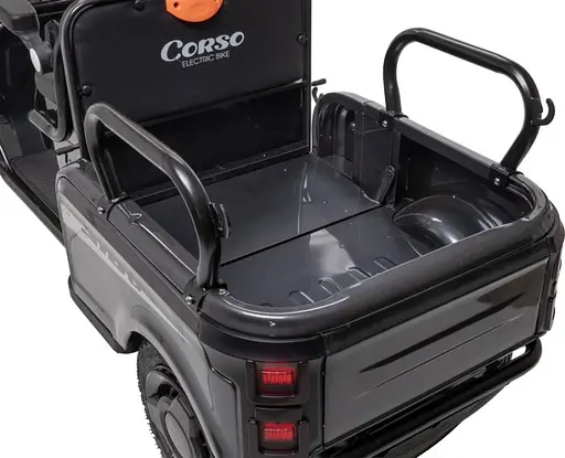 Электроскутер Трехколесный Corso "SiG-8 PRO" (1200W, 72V,28Ah) Серый - фото 7