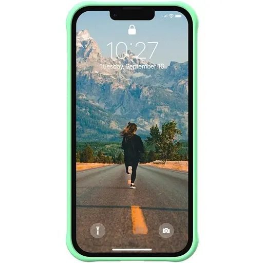 Оригинальный противоударный силиконовый чехол UAG DOT Silicone для iPhone 13 Spearmint (11317V317777) - фото 9