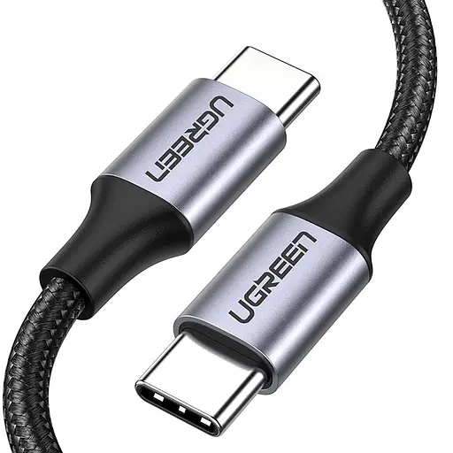 Кабель USB 2.0 Ugreen Type-C M-M 2 м 18W Чорний Round Cable Nickel Plating Aluminum Shell US261 - фото 2