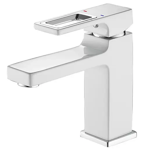 Змішувач для умивальника Mixxus Premium Dante 001 Nut white/chrome MI6792 Білий матовий - фото 1