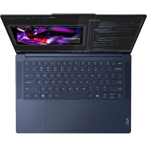 Ноутбук Lenovo Yoga Slim 7 14Q8X9, (83ED000NRM) / Qualcomm Snapdragon X Elite X1E-78-100 до 3,4 ГГц, 14,5 3K Touch, 16 ГБ SSD 1 ТБ, Adreno, Windows 11 Home, Cosmic Blue - фото 4
