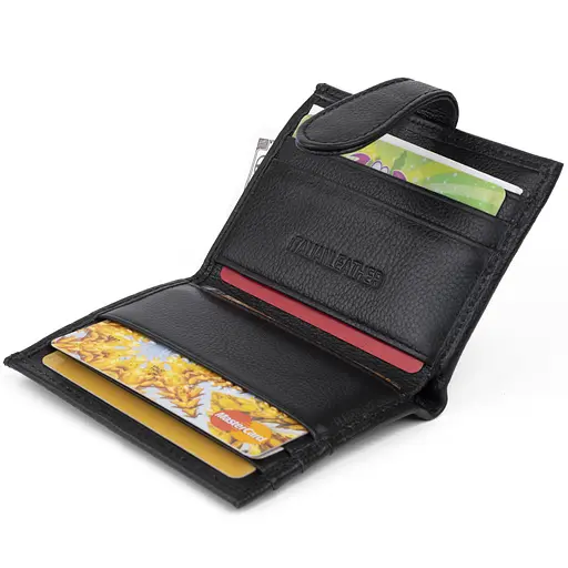 Женский кожаный кошелек-визитница ST Leather 10х8.3х1.5 см acs0015292 - фото 5