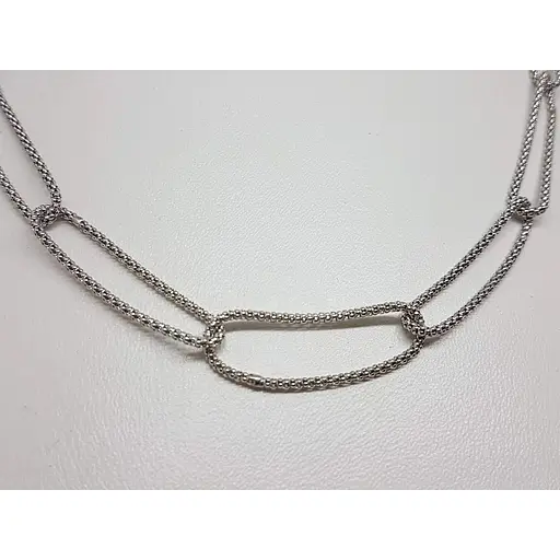 Срібне кольє Аметист 2204812 100 - фото 2