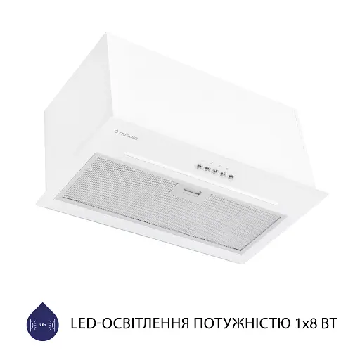 Вытяжка полновстраиваемая Minola HBI 5664 WH GLASS 1000 LED Line - фото 3