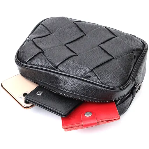 Жіноча шкіряна сумка Vintage 22х14х7.5 см sum0024738 - фото 6