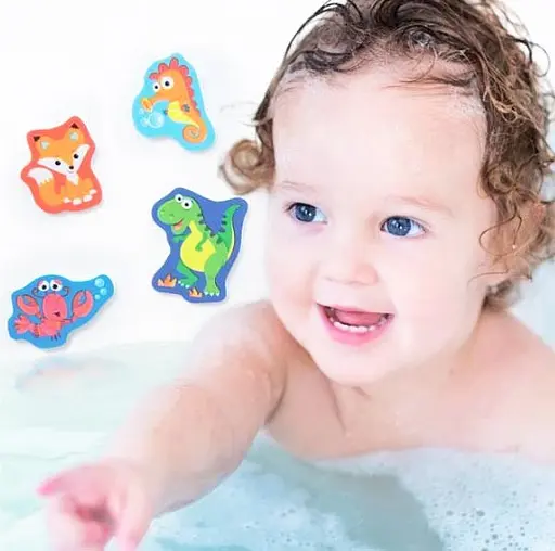 Набір наклейок для ванної 4M Зоопарк Bubblie Duckie 00-04746 Іграшки для ванної купання - фото 2