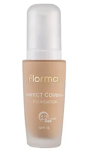 Тональна основа Flormar Perfect Coverage, відтінок 101 (Pastelle), 30 мл (8000019544807) - фото 1