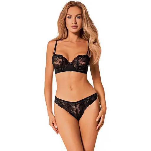 Комплект білизни Obsessive Serena Love XL/XXL чорний