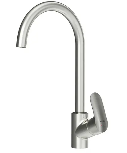 Змішувач для кухні з підключенням фільтра питної води AM.PM Like F8007711 хром матовий - фото 1