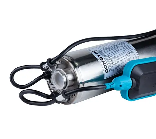 Колодязний насос DONGYIN 0.37кВт H 42(30)м Q 55(33)л/мин Ø100мм+поплавок 777352 - фото 2