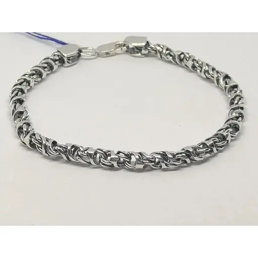 Серебряный браслет Стерлинг 9 (Фантазийное). 51901 19,5 - фото 2