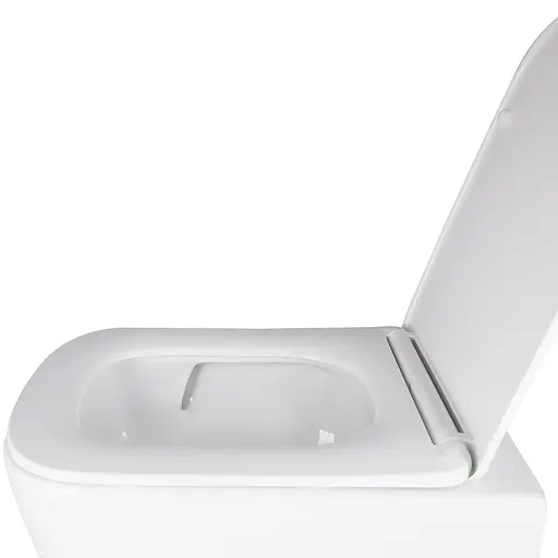 Подвесной унитаз Qtap Crow Ultra Quiet + инсталляция Qtap Nest 4 в 1 (квадратная клавиша Chrome), Белый - фото 7