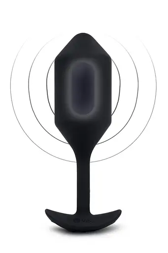 Анальная пробка с вибрацией B-Vibe Vibrating Snug Plug 4, 15 см (черный) - фото 3