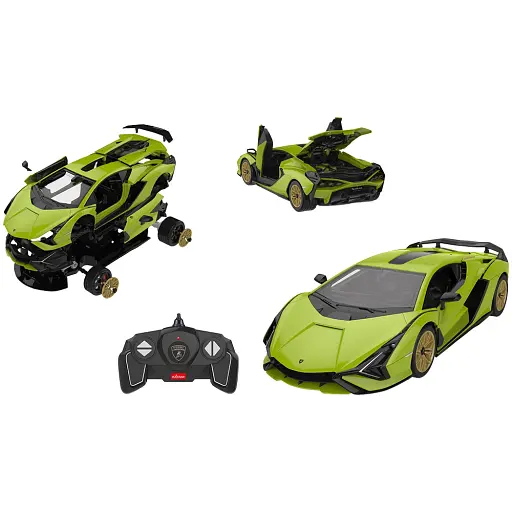 Машинка-конструктор Rastar Lamborghini Sian 1:18. Зеленый - фото 3