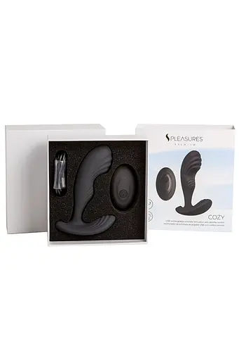 Стимулятор простаты Pleasures Cozy, 12 см (черный) - фото 5