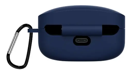 Чехол-накладка DK Silicone Candy Friendly с карабином для Sony WF-1000XM4 (dark blue) - фото 3