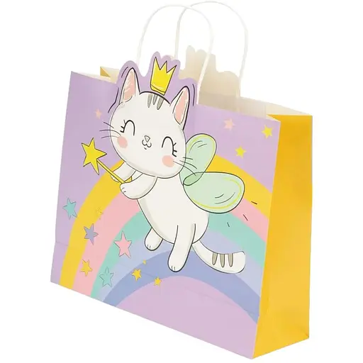 Пакет подарунковий Кіт BST0827056 Різнокольоровий - фото 1