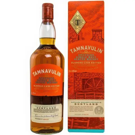 Уценка. Виски Tamnavulin Oloroso Cask 40% 1 л в подарочной коробке