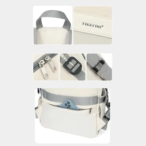 Рюкзак міський жіночий Tigernu T-B9511 14.7 л для ноутбука 15" White (17040) - фото 9