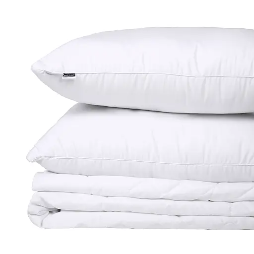 Летний постельный комплект MirSon Line Satin Light Pro Snow White Silk Семейный (2200010983388) - фото 6